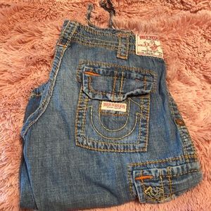True Religion knee length shorts